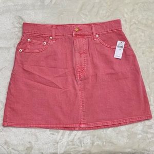NWT! - Gap Denim Mini Skirt in Pink, Size 8/29 (runs small)